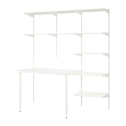 BOAXEL/LAGKAPTEN shelving unit with table top