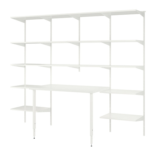 BOAXEL/LAGKAPTEN shelving unit with table top