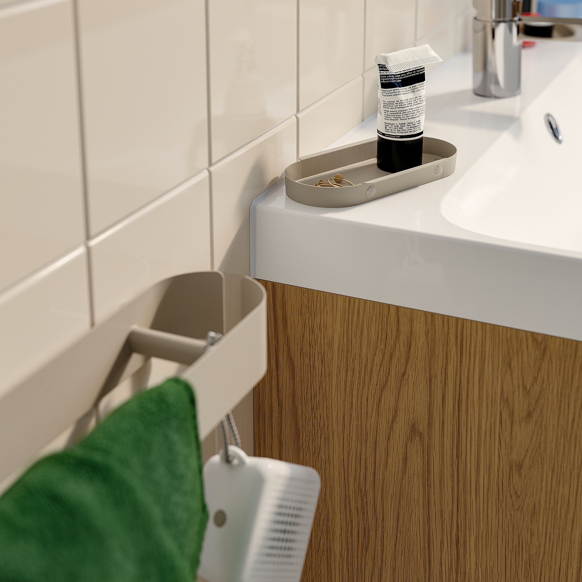 FLORSJÖN towel rail