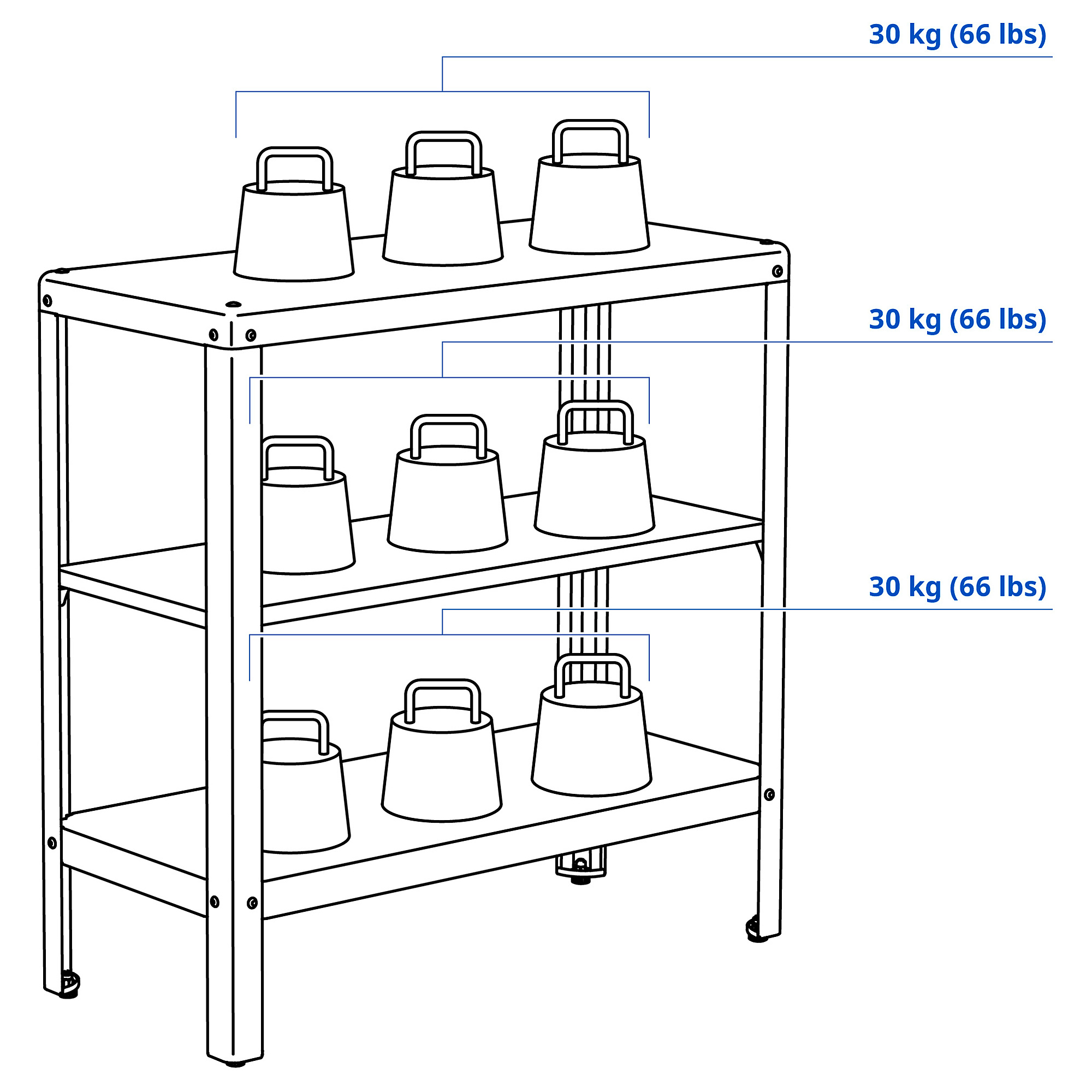 KOLBJÖRN shelving unit in/outdoor