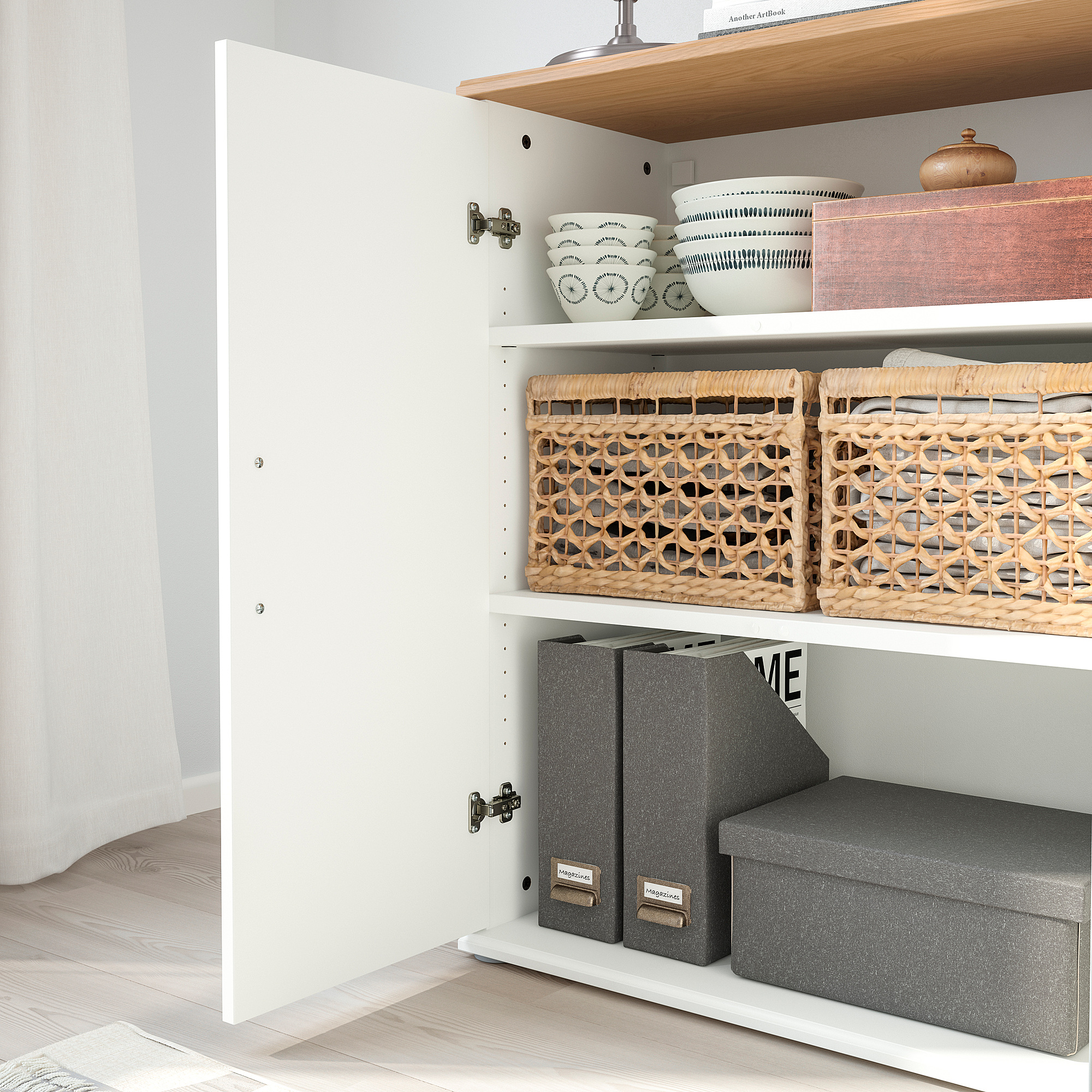 SKRUVBY TV storage combination
