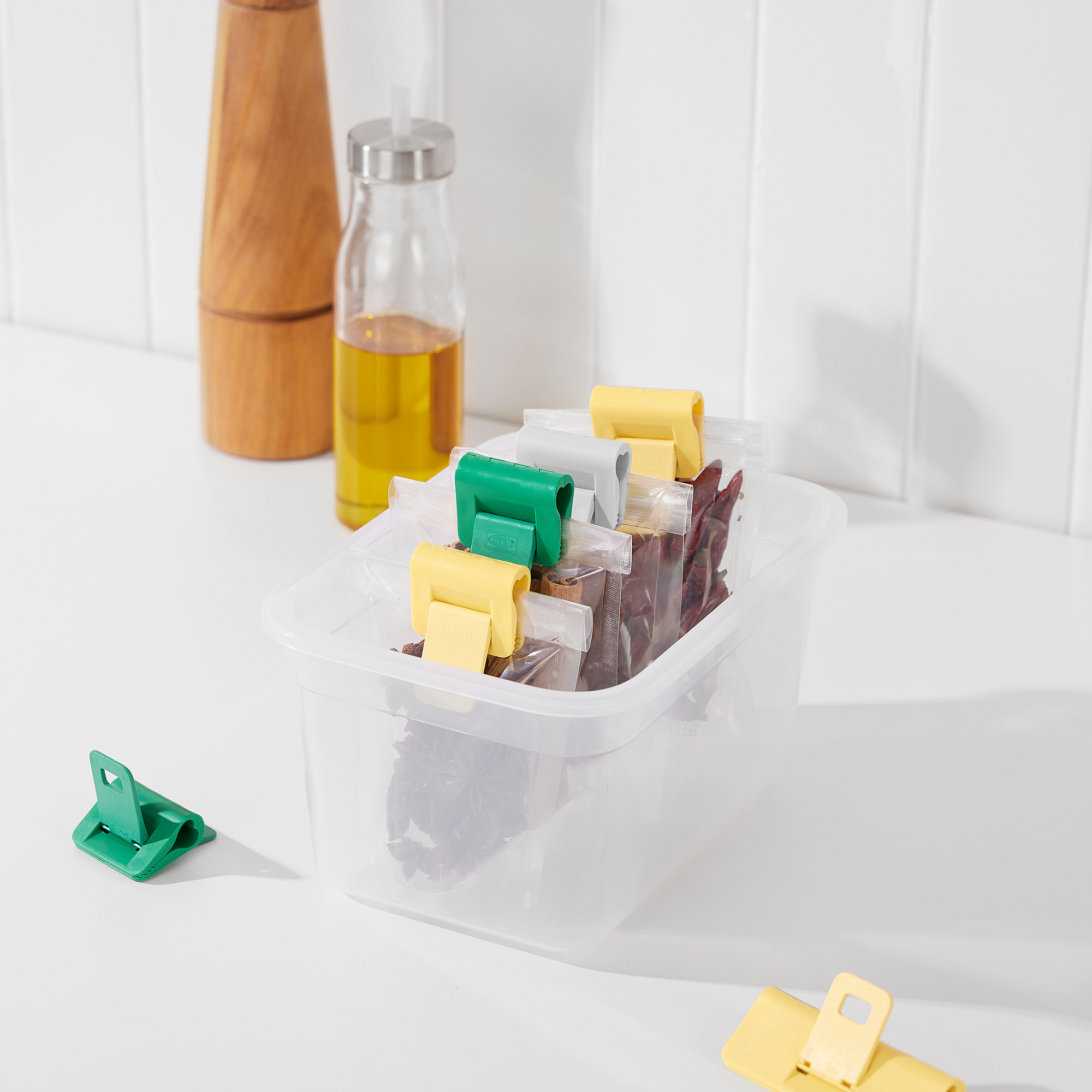ÖRINGABBORRE sealing clip, set of 9