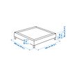 LYNGÖR slatted mattress base with legs