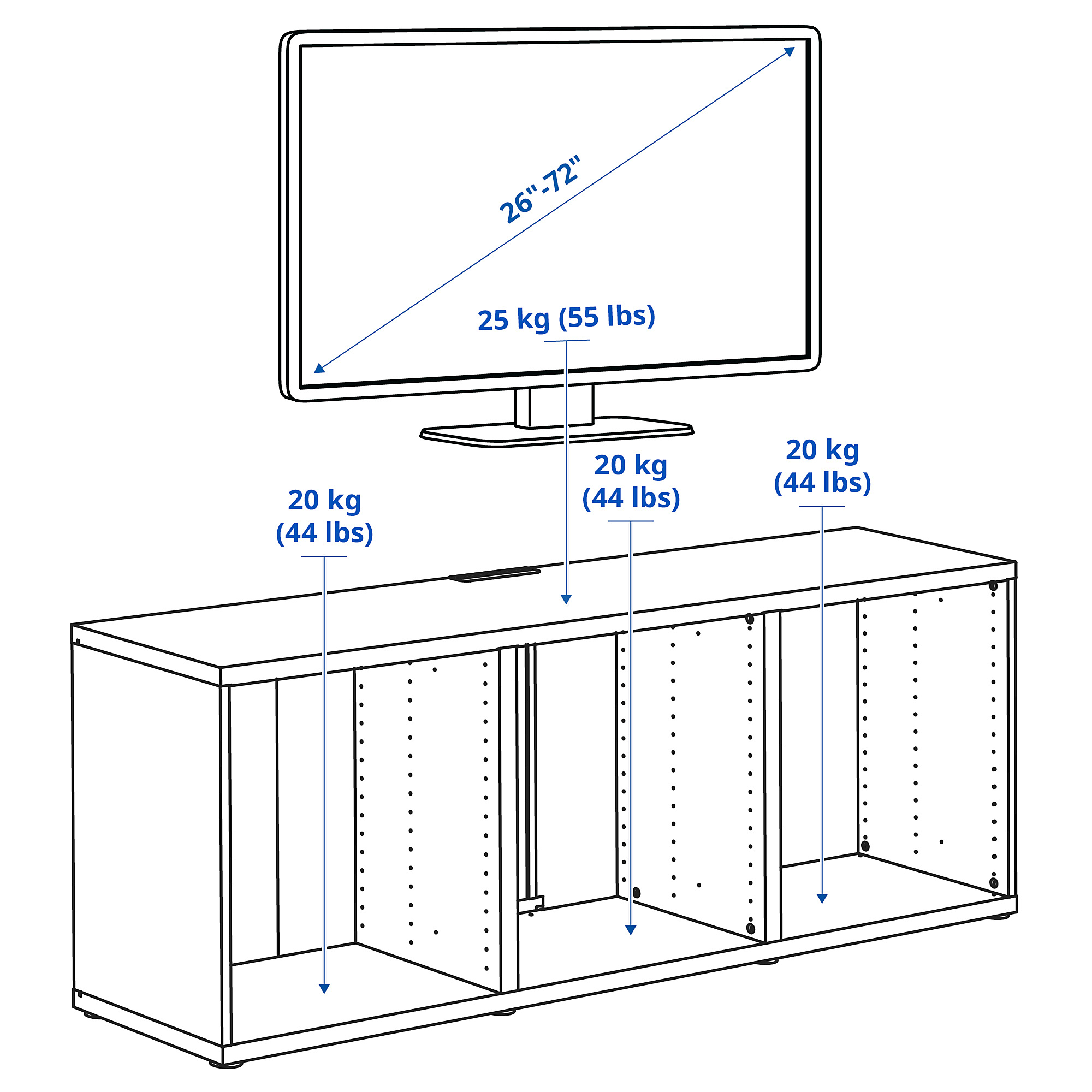 BESTÅ TV bench