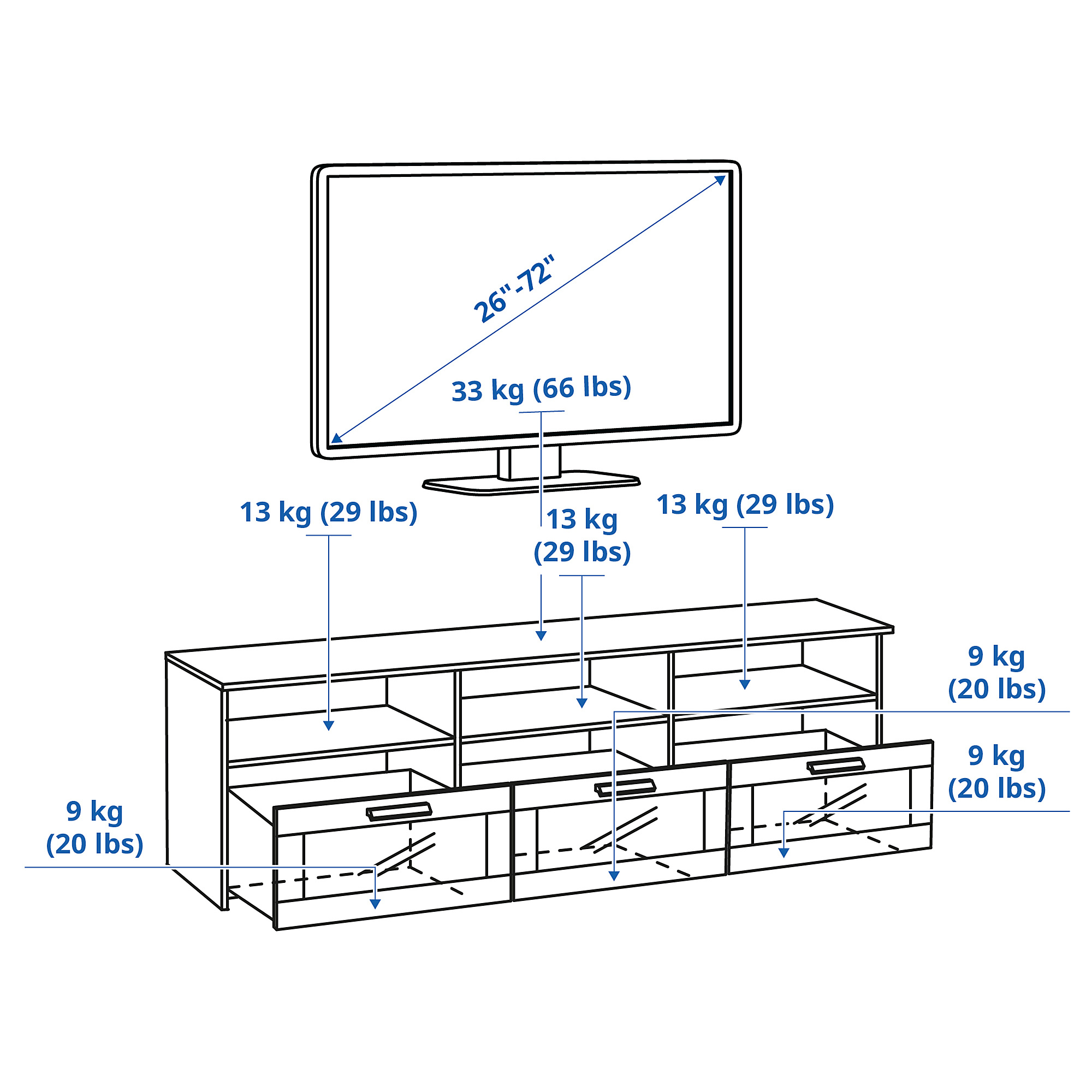 BRIMNES TV bench