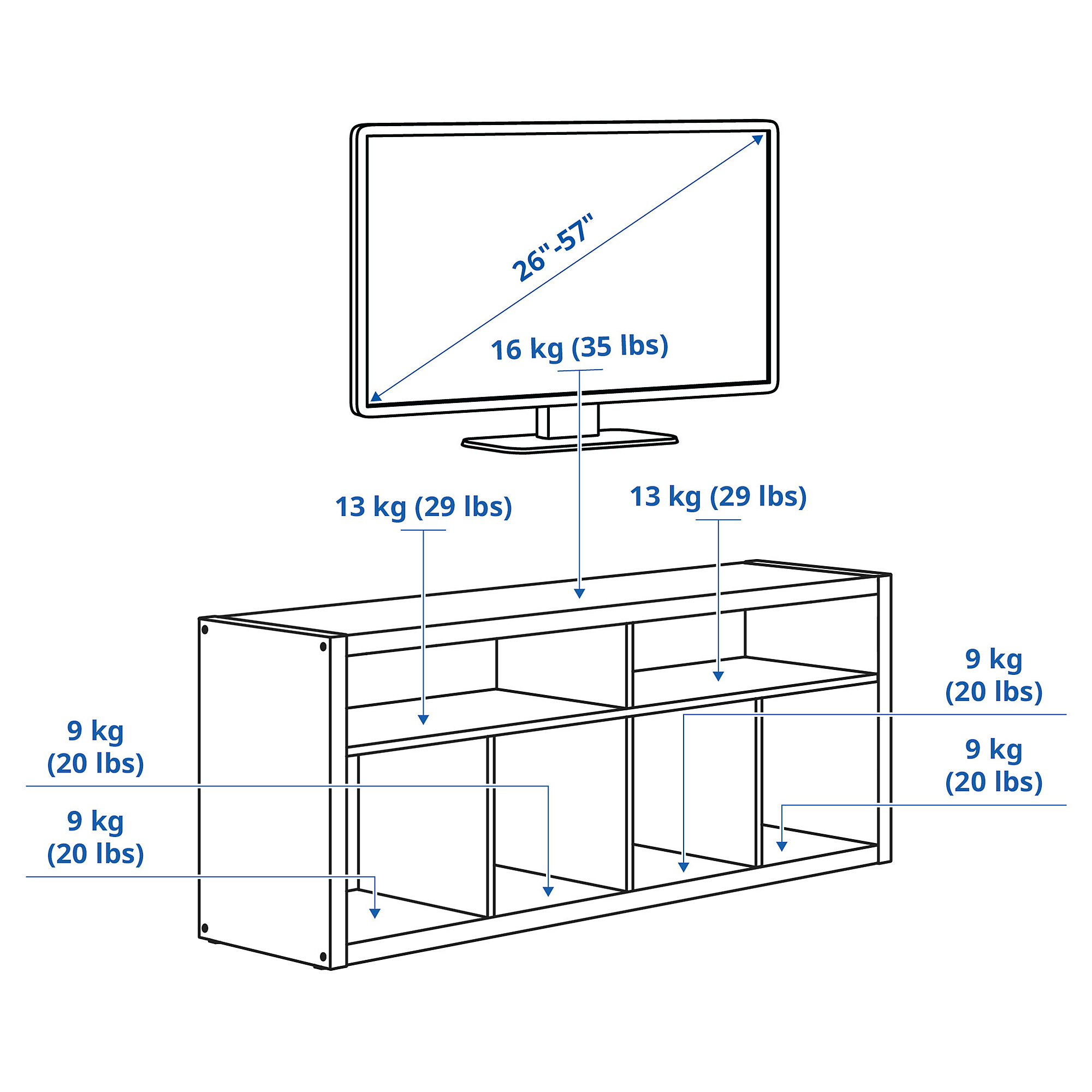 KALLAX TV bench