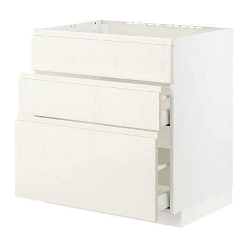 METOD/MAXIMERA base cab f sink+3 fronts/2 drawers