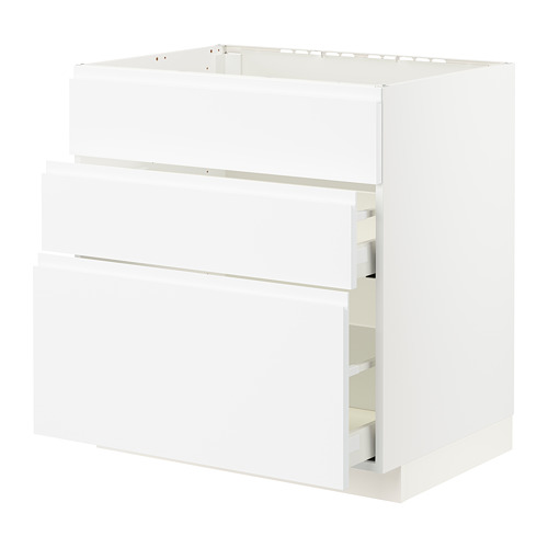 METOD/MAXIMERA base cab f sink+3 fronts/2 drawers