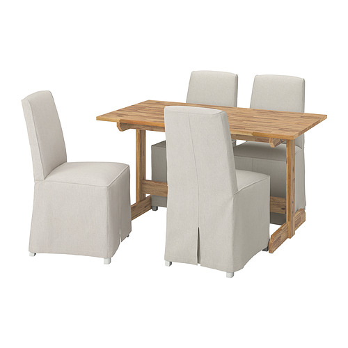 BERGMUND/NACKANÄS table and 4 chairs