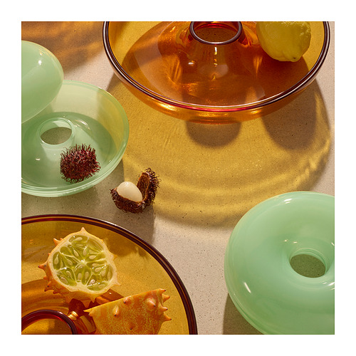 VARMBLIXT serving bowl with lid