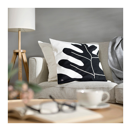 SMÅFROSSÖRT cushion cover, 50x50 cm, handmade