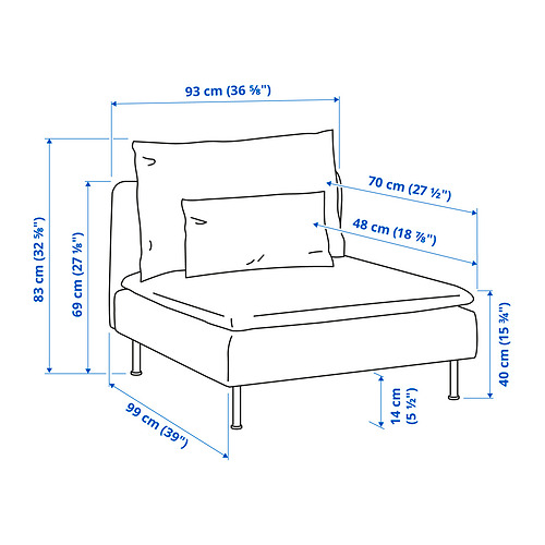 SÖDERHAMN 1-seat section