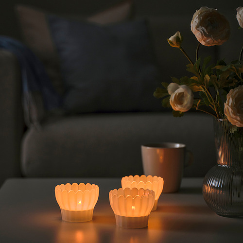 SMÅNÄCKROS tealight holder