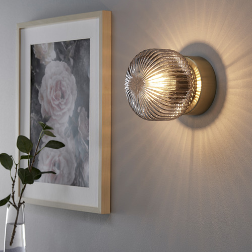 SOLKLINT wall lamp, wired-in installation