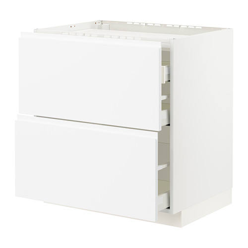 METOD/MAXIMERA base cab f hob/2 fronts/3 drawers