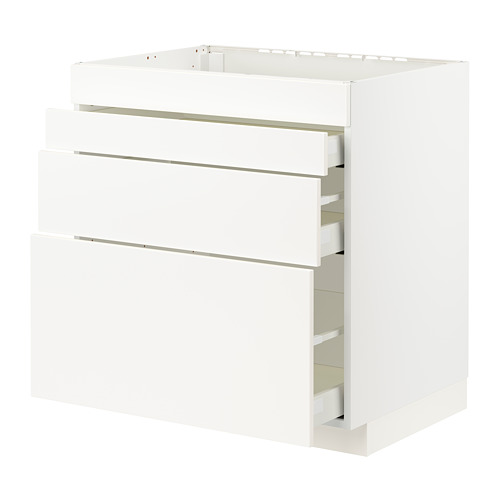 METOD/MAXIMERA base cab f hob/4 fronts/3 drawers