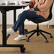 MITTZON foldable table with castors