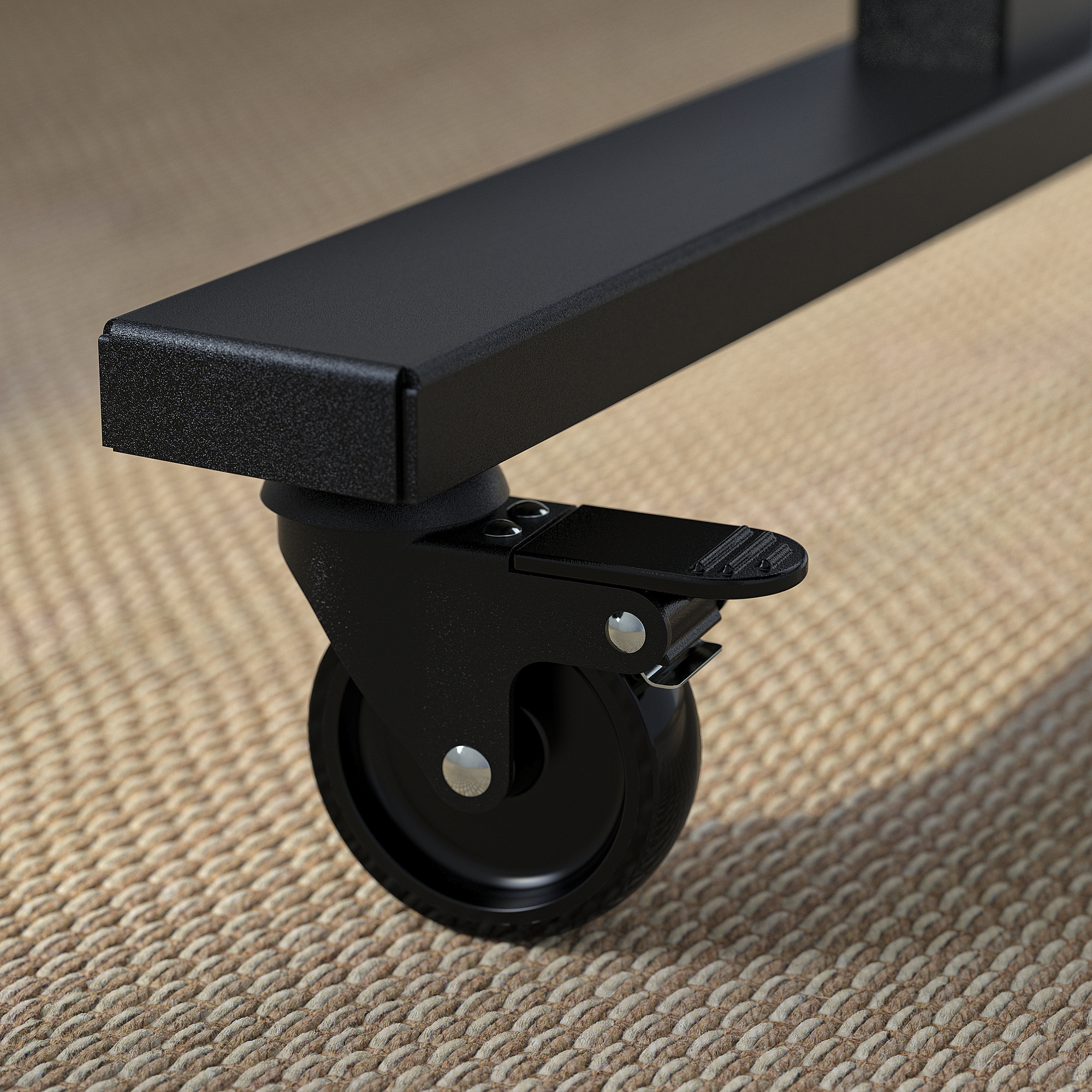 MITTZON foldable table with castors