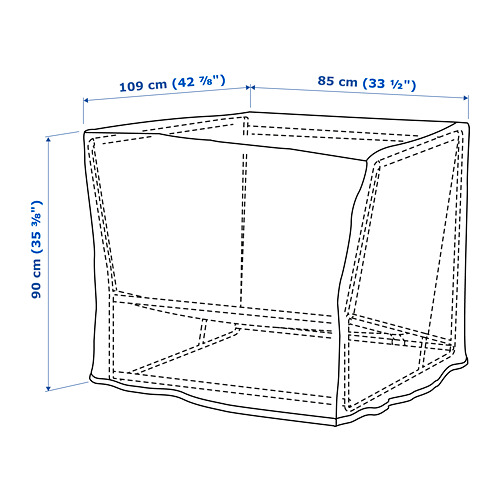 TOSTERÖ cover for outdoor furniture