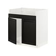 white-black stained