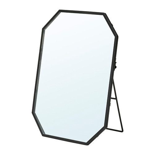 LASSBYN mirror, 20x25 cm, black