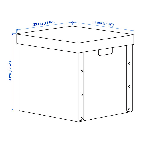 GÄRDESGÅRD storage box with lid