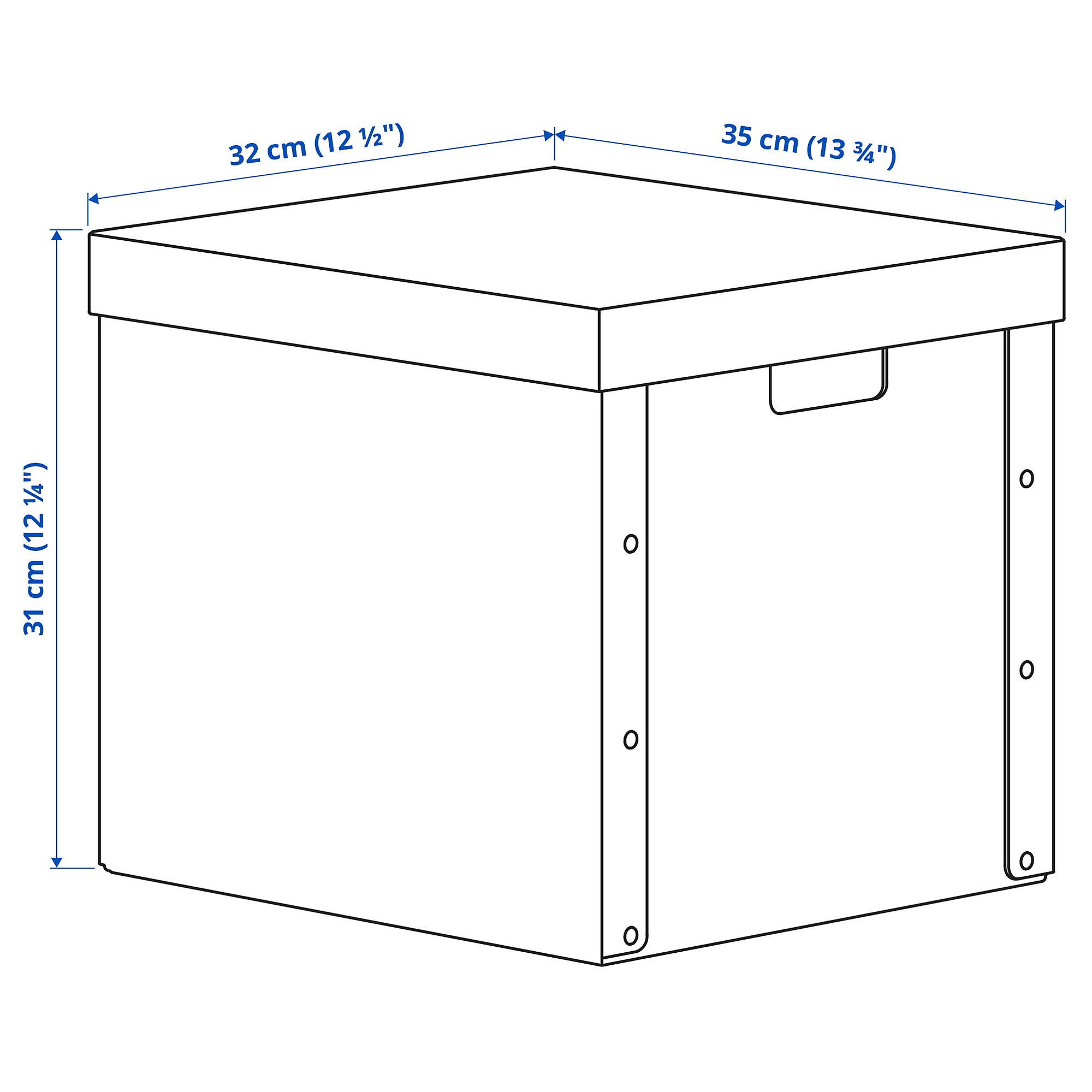GÄRDESGÅRD storage box with lid
