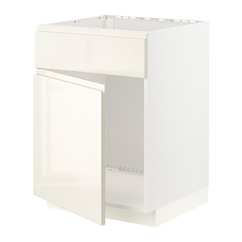 METOD base cabinet f sink w door/front