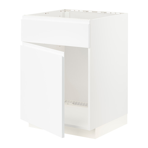 METOD base cabinet f sink w door/front