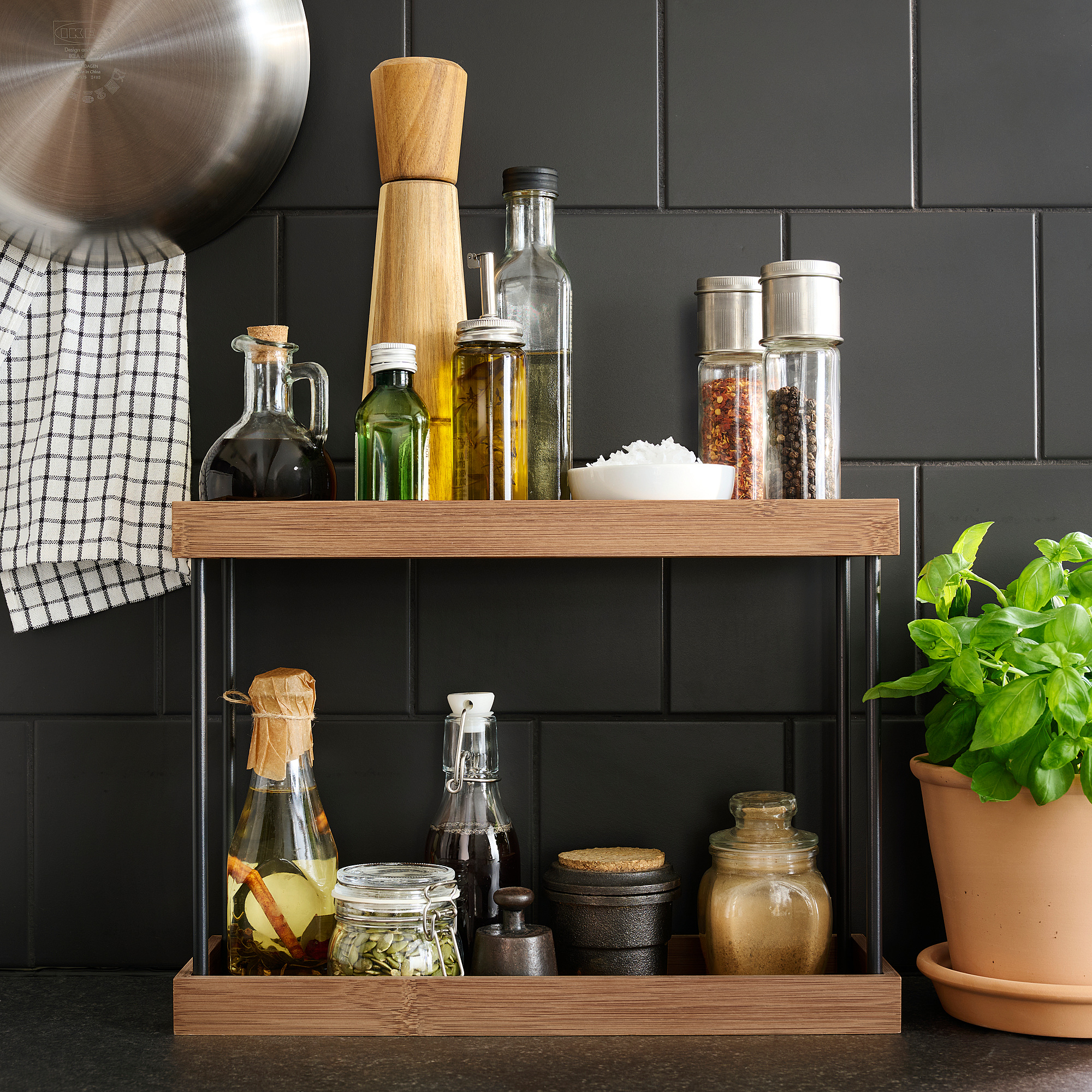 NÅLBLECKA kitchen countertop organiser