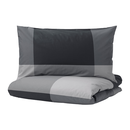 BRUNKRISSLA duvet cover and pillowcase