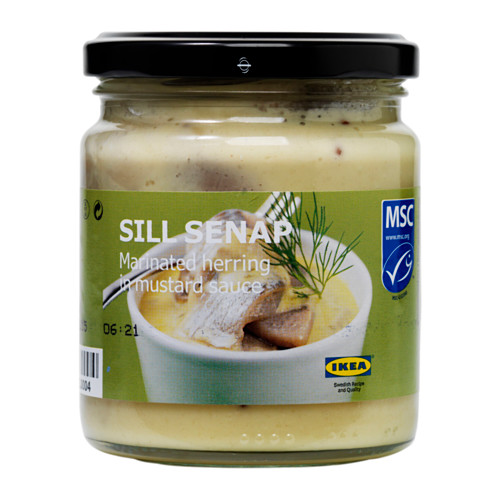 SILL SENAP marinated herring w mustard sauce