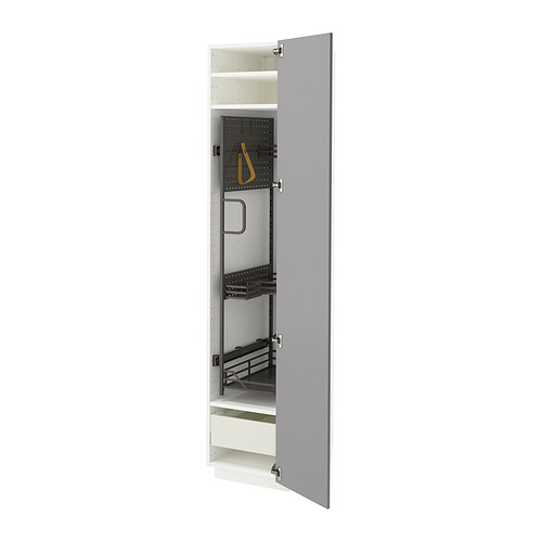 METOD/MAXIMERA high cabinet with cleaning interior