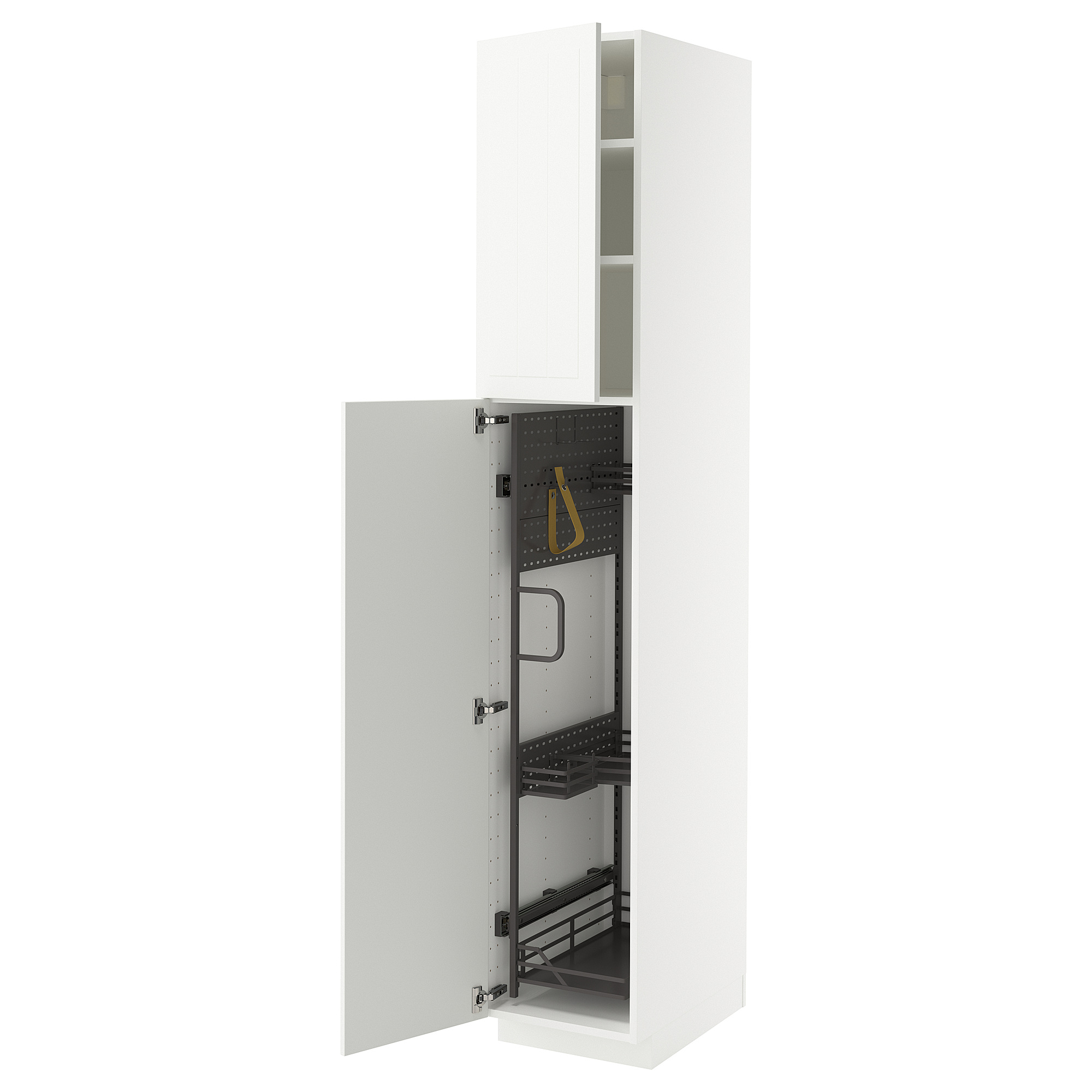 METOD high cabinet with cleaning interior