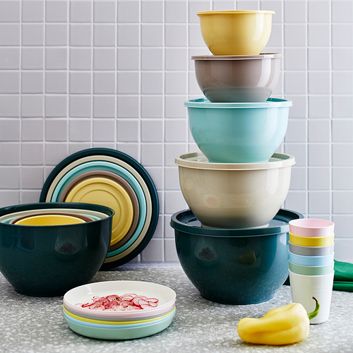 GARNITYREN 連蓋碗，5件套裝