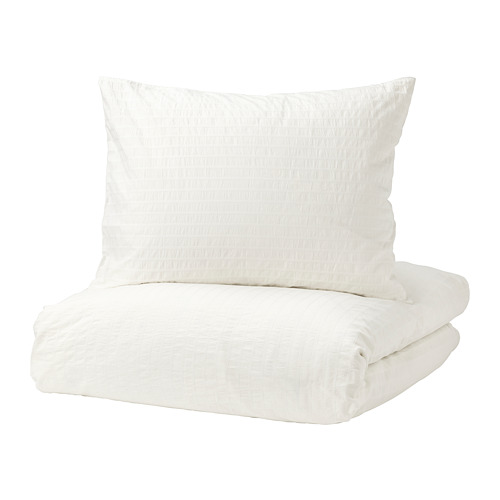 OFELIA VASS 被套枕袋套裝, 白色, 150x200/50x80 cm 