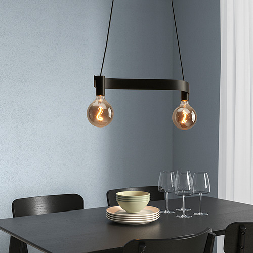 MOLNART/ACKJA pendant lamp with light bulb