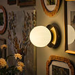 AKTERSPRING wall lamp, wired-in installation