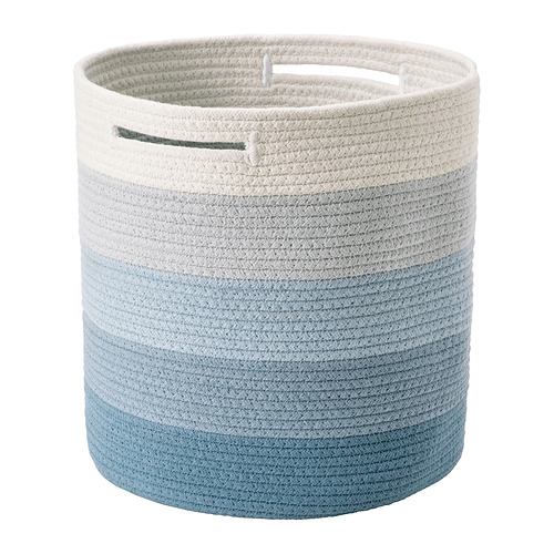 LILLÅKRE - 貯物籃, 織紋/藍色 彩色, 30x30 厘米 | IKEA 香港及澳門 - E1018839_S4