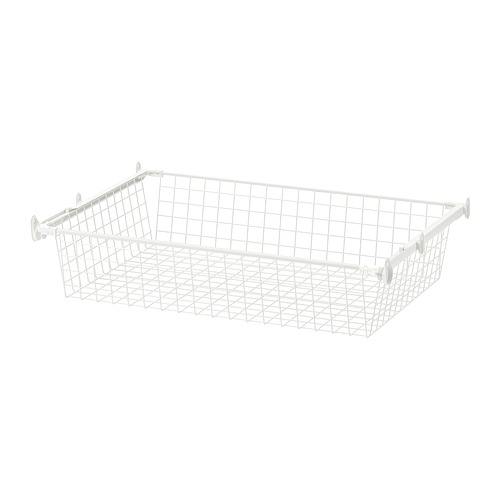 HJÄLPA wire basket with pull-out rail