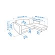 VIMLE 3-seat sofa
