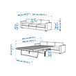 VIMLE 3-seat sofa-bed