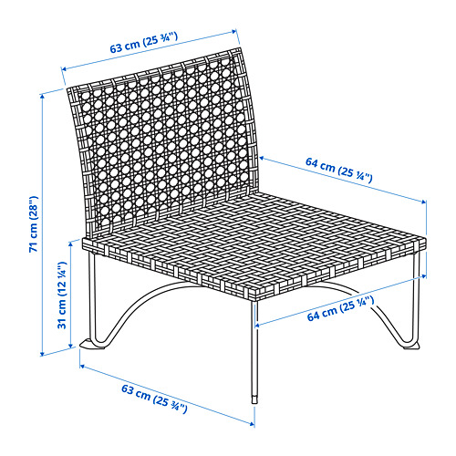 JUTHOLMEN one-seat section, outdoor