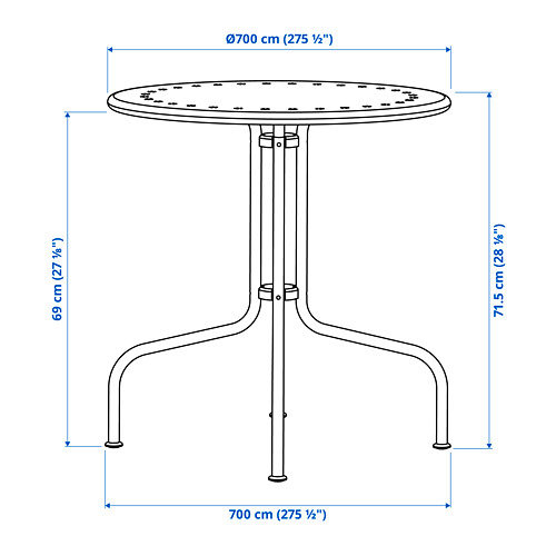 LÄCKÖ table, outdoor