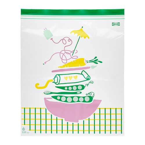ISTAD - resealable bag, multicolour/patterned, 8.0 l | IKEA Hong Kong and Macau - E1018920_S4