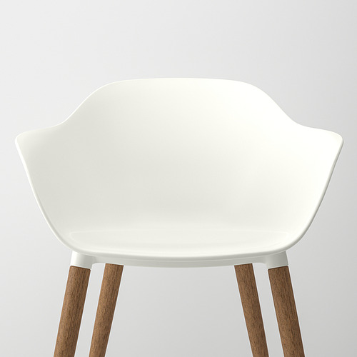 MÖRBYLÅNGA/GRÖNSTA table and 4 chairs with armrests