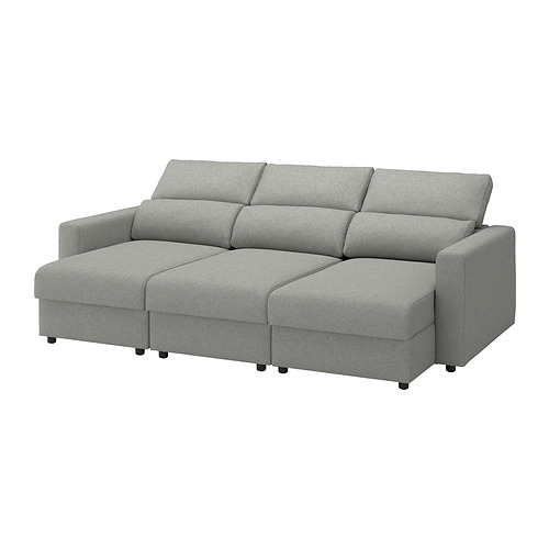 MALMKÖPING - 三座位梳化, 連躺椅/Tibbleby 米黃色/灰色 | IKEA 香港及澳門 - E1018978_S4