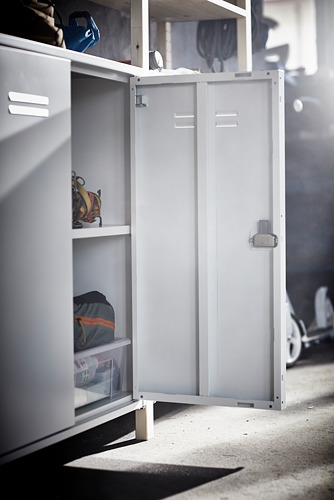 IVAR cabinet with doors, 80x30x83 cm, white