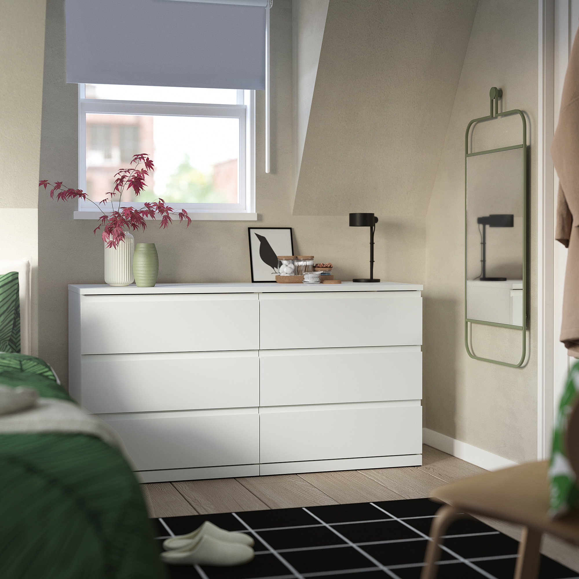 STORKLINTA chest of 6 drawers