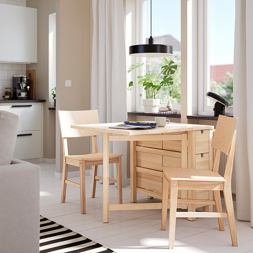 NORDEN/KARSKÄR table and 2 chairs